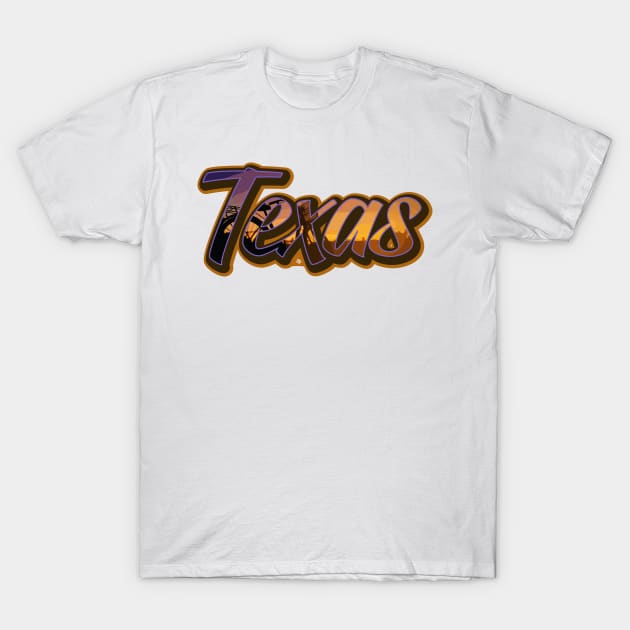 Texas Sunset T-Shirt by CamcoGraphics